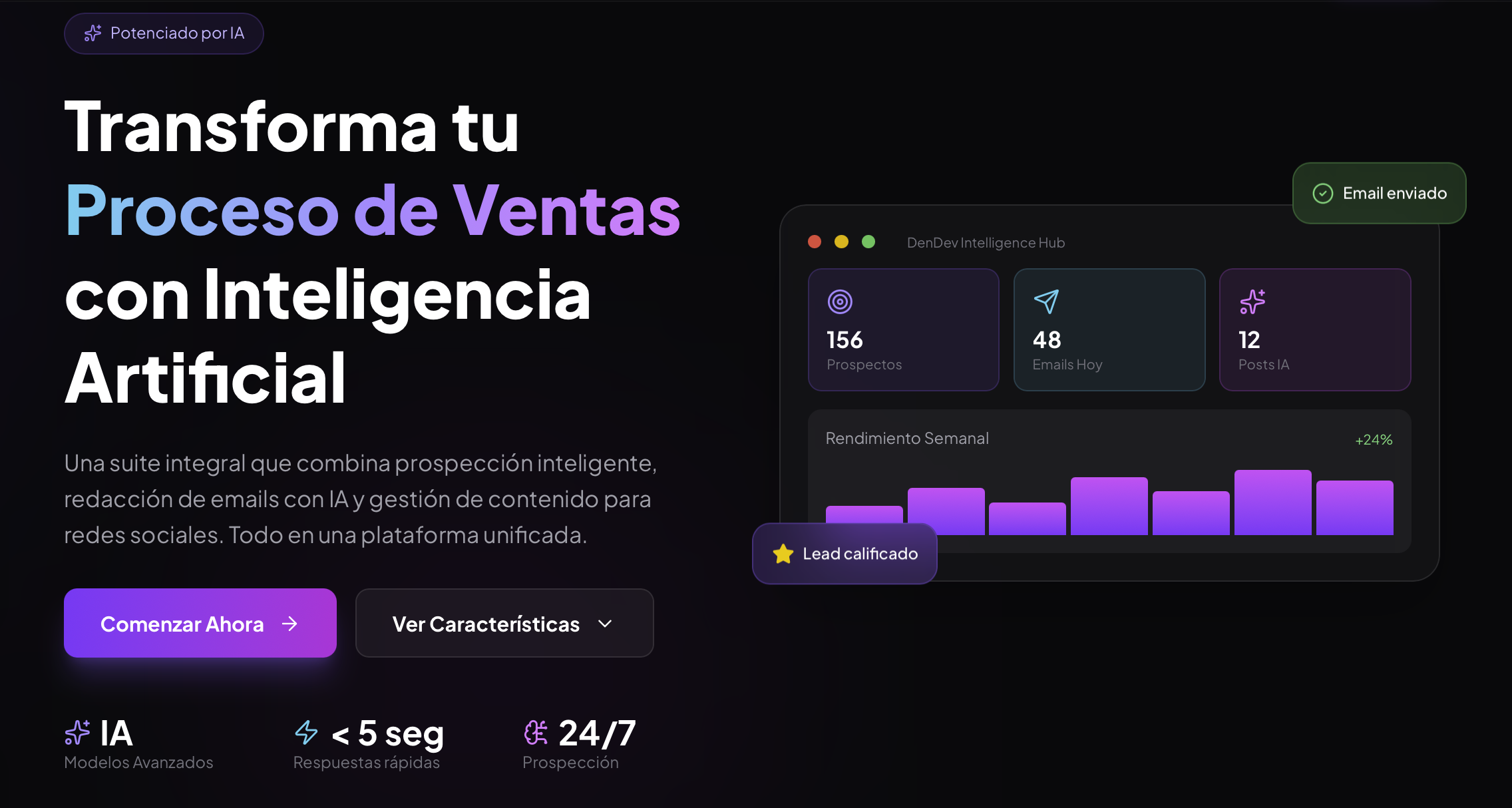 Dashboard de DenDev Intelligence Hub